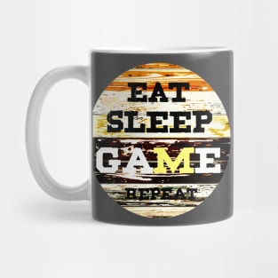 eat sleep game repeat Mug